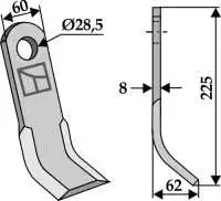 Y-Messer 225x60mm